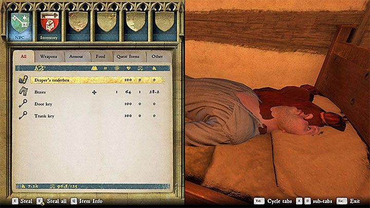 Your last assignment is to steal a tinderbox from a Tailor - Kingdom Come Deliverance: Sasau activities - Kingdom Come Deliverance: Activities - Kingdom Come Deliverance Game Guide