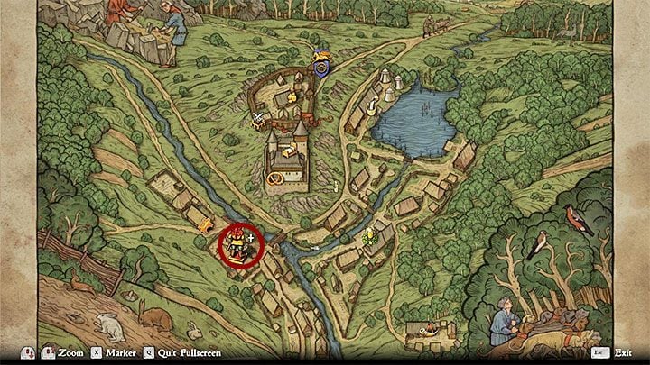 The blacksmiths hut is not marked on the village map - Kingdom Come Deliverance: Sasau activities - Kingdom Come Deliverance: Activities - Kingdom Come Deliverance Game Guide