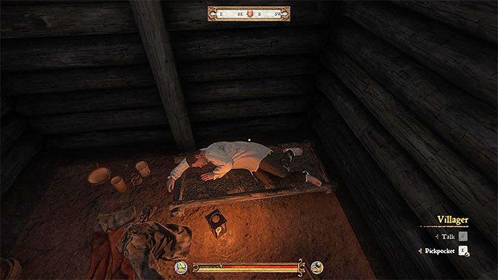 The villager can be found in one of the destroyed huts in the village - Kingdom Come Deliverance: Side quests in Rovna - Kingdom Come Deliverance: Side quests - Kingdom Come Deliverance Game Guide