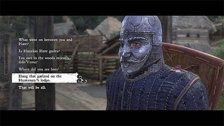 The investigation commissioned by Nicholas has many leads that you can examine, however, in order to obtain the trophy, you only need to investigate the one linked to the wife of the Master Huntsman - Margaret (picture 1) - Kingdom Come Deliverance: How to Become a Master Huntsman in Talmberg? - Kingdom Come Deliverance: Achievements and trophies - Kingdom Come Deliverance Game Guide