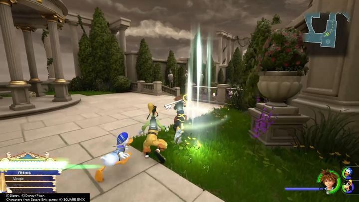 To save the game, you need to reach a green, spinning circle, often placed in safe locations - How to save the game in Kingdom Hearts 3? - FAQ - Kingdom Hearts 3 Guide