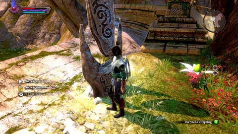 The stone can be found nearby the ruins in the north-east corner of the location - Spring | Plains of Erathell Lorestones - Lorestones - Kingdoms of Amalur: Reckoning Game Guide & Walkthrough