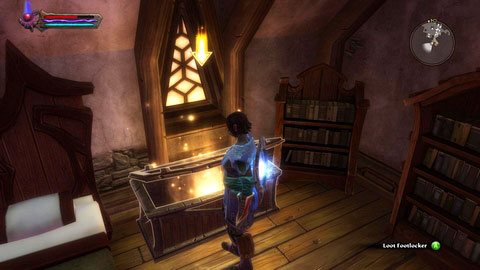 After a short conversation, head to Larkaras room on the first floor of the tavern and search the chest by the bed - Tala-Rane - p.4 | Side missions - Side missions - Kingdoms of Amalur: Reckoning Game Guide & Walkthrough
