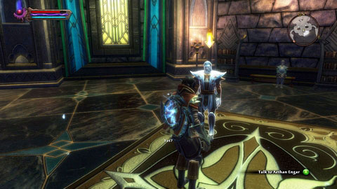 The mage is waiting for you in the main hall of Scholia Arcana M6(20) - Tala-Rane - p.5 | Side missions - Side missions - Kingdoms of Amalur: Reckoning Game Guide & Walkthrough