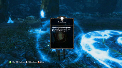 After she dies, take the Frost Stone found beside her corpse - Tala-Rane - p.5 | Side missions - Side missions - Kingdoms of Amalur: Reckoning Game Guide & Walkthrough