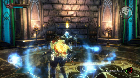 After speaking to Eran Mehneen at the Scholia Arcana M6(20), head to Skycrown M7(15) - Tala-Rane - p.6 | Side missions - Side missions - Kingdoms of Amalur: Reckoning Game Guide & Walkthrough