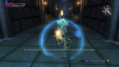 Once you get there, talk to Commander Owaiglyn - Breaking the Siege - p. 1 | Walkthrough - Walkthrough - Kingdoms of Amalur: Reckoning Game Guide & Walkthrough