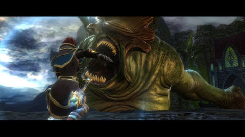 Once he is dead, go through the last gate and prepare for the fight with Balor - Breaking the Siege - p. 2 | Walkthrough - Walkthrough - Kingdoms of Amalur: Reckoning Game Guide & Walkthrough