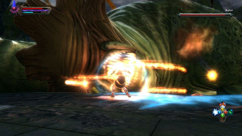 If you deal him some amount of damage, the beast will fall down for few seconds, becoming an easy target - Breaking the Siege - p. 2 | Walkthrough - Walkthrough - Kingdoms of Amalur: Reckoning Game Guide & Walkthrough