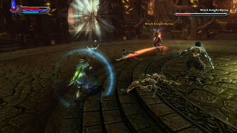 The fight is easy because witch uses spells which can be broken by your companions - Pride Before A Fall | Walkthrough - Walkthrough - Kingdoms of Amalur: Reckoning Game Guide & Walkthrough