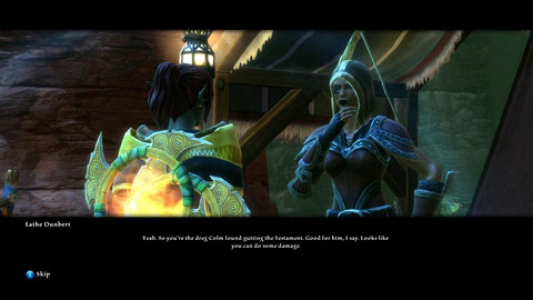 In the Galette village M1(3) talk to a woman named Eathe Dunbert - The Red Marches - p. 1 | Side missions - Side missions - Kingdoms of Amalur: Reckoning Game Guide & Walkthrough