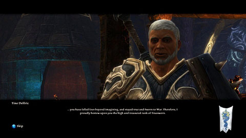 The woman will send you to Hall of the Firstsworn w Menetyre M4(5), where youll complete the quest, get the title of Truesworn and a card Twist of Faith - Truesworn - Alserund - p. 3 | Side missions - Side missions - Kingdoms of Amalur: Reckoning Game Guide & Walkthrough