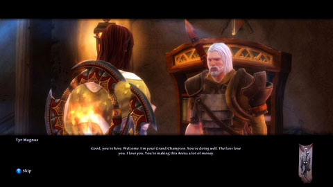 The man will offer you a fight, where you can make double money - Alserund - p. 5 | Side missions - Side missions - Kingdoms of Amalur: Reckoning Game Guide & Walkthrough