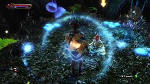 When both monsters are dead, talk to Aurenda sitting nearby - The Hollowlands - p. 1 | Side missions - Side missions - Kingdoms of Amalur: Reckoning Game Guide & Walkthrough