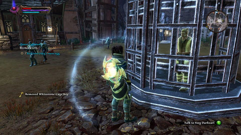 After obtaining the key, open the cage and youll receive another task - Apotyre - p. 1 | Side missions - Side missions - Kingdoms of Amalur: Reckoning Game Guide & Walkthrough