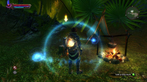 Once the bandit is dead, return to Elias Hurk to collect your reward - Cursewood - p. 2 | Side missions - Side missions - Kingdoms of Amalur: Reckoning Game Guide & Walkthrough