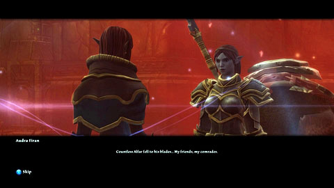 After his death, Audra will say goodbye, thus ending the quest - The Keening | Side missions - Side missions - Kingdoms of Amalur: Reckoning Game Guide & Walkthrough