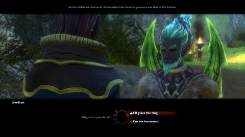 Near the large crossing youll encounter Fae named Liordran M9(6) - The Keening | Side missions - Side missions - Kingdoms of Amalur: Reckoning Game Guide & Walkthrough