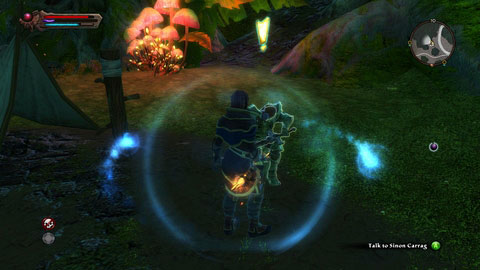 Meet Sinon Carrag in Alfar Camp M10(1) - Drowned Forest - p. 1 | Side missions - Side missions - Kingdoms of Amalur: Reckoning Game Guide & Walkthrough