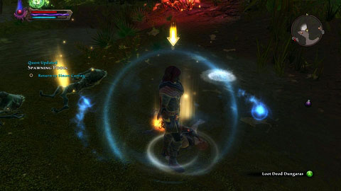 Agree to do this and then head north M10(7) - Drowned Forest - p. 1 | Side missions - Side missions - Kingdoms of Amalur: Reckoning Game Guide & Walkthrough