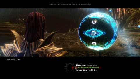 In the next chamber youll have to talk to Bisarane again - Drowned Forest - p. 1 | Side missions - Side missions - Kingdoms of Amalur: Reckoning Game Guide & Walkthrough