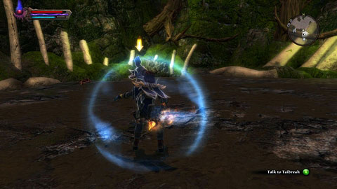 Taibreah await you next to the entrance to House of Sorrows - Drowned Forest - p. 2 | Side missions - Side missions - Kingdoms of Amalur: Reckoning Game Guide & Walkthrough