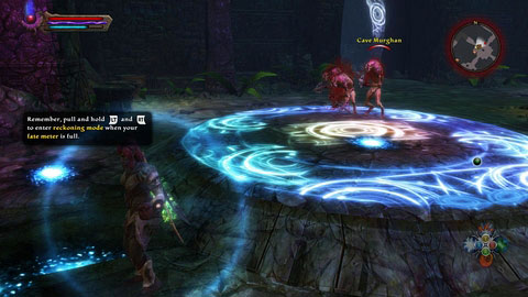 In order to find this woman, go back to the beginning of The Scales and then use the switch again - Drowned Forest - p. 3 | Side missions - Side missions - Kingdoms of Amalur: Reckoning Game Guide & Walkthrough