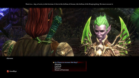 Alarane from Damalroc ruins M11(1) will order you to find the key to a magic hidden in ruins - Drowned Forest - p. 3 | Side missions - Side missions - Kingdoms of Amalur: Reckoning Game Guide & Walkthrough