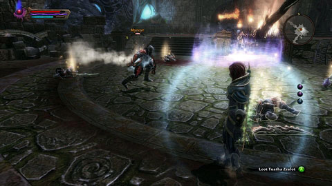 Once the conversation is over, youll be attacked by a group of Tuatha, led by mercenary Myrcyr - Drowned Forest - p. 4 | Side missions - Side missions - Kingdoms of Amalur: Reckoning Game Guide & Walkthrough