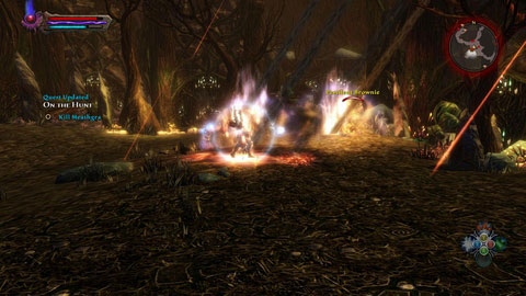 When all corpses disappear, youll be able to get inside Meathgras Den M8(7) and kill the beast - Drowned Forest - p. 5 | Side missions - Side missions - Kingdoms of Amalur: Reckoning Game Guide & Walkthrough