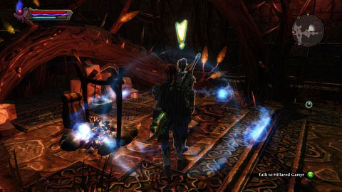 After getting inside, talk to the woman standing on the east and accept the quest The Last Gastyr - Caeled Coast - p. 1 | Side missions - Side missions - Kingdoms of Amalur: Reckoning Game Guide & Walkthrough