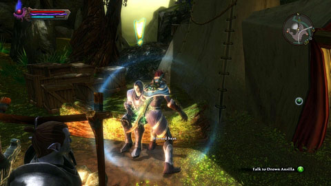 Drewn Ansilla from Ansilas Camp M11(9) wants to retrieve his family heirloom but first he has to get the key to open the locked chest - Caeled Coast - p. 3 | Side missions - Side missions - Kingdoms of Amalur: Reckoning Game Guide & Walkthrough