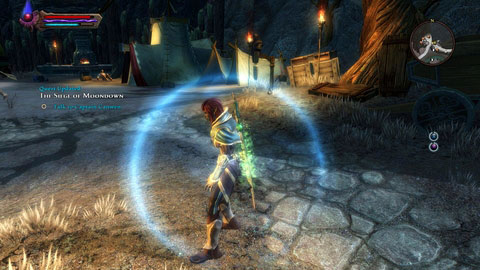 When the man is healthy again, walk him to the exit from the cavern and return to Moondown Camp M12(2) - High Fulgen - p. 1 | Side missions - Side missions - Kingdoms of Amalur: Reckoning Game Guide & Walkthrough
