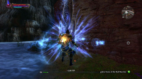 A third recording is located at the bottom of deep canyon, next to the entrance to Galette Tunnels M1(4) - The Red Marches | Detyre, Klurikon and Alabastra Lorestones - Lorestones - Kingdoms of Amalur: Reckoning Game Guide & Walkthrough