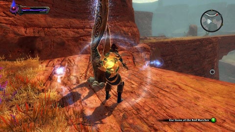 A stone is hidden in a small valley on south-east - The Red Marches | Detyre, Klurikon and Alabastra Lorestones - Lorestones - Kingdoms of Amalur: Reckoning Game Guide & Walkthrough