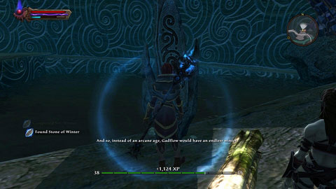 Youll find this recording in the northern part of Bhaile - Winter - p. 2 | Detyre, Klurikon and Alabastra Lorestones - Lorestones - Kingdoms of Amalur: Reckoning Game Guide & Walkthrough