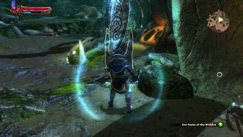 The stone stand next to the large skeleton in the central part of the location - The Midden | Detyre, Klurikon and Alabastra Lorestones - Lorestones - Kingdoms of Amalur: Reckoning Game Guide & Walkthrough