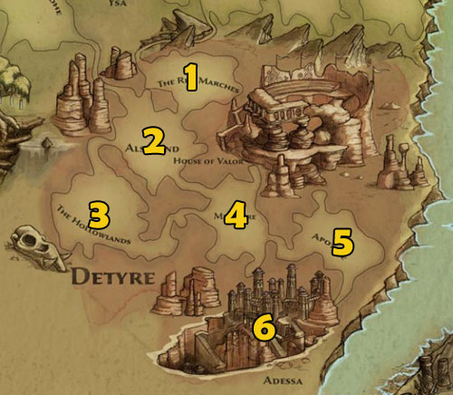 1 - The Red Marches - World maps | Maps - Maps - Kingdoms of Amalur: Reckoning Game Guide & Walkthrough