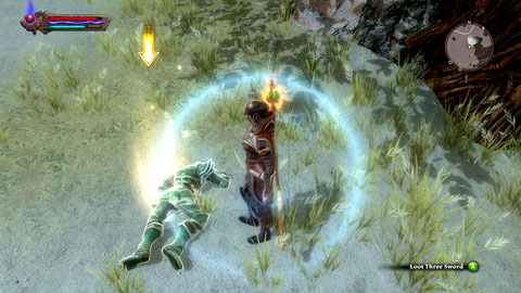 This time you have to retrieve his former sword Hellbane, which lies in Kaldarian beside the body of its last owner M4(11) - Kandrian I - p.1 | Side missions - Side missions - Kingdoms of Amalur: Reckoning Game Guide & Walkthrough