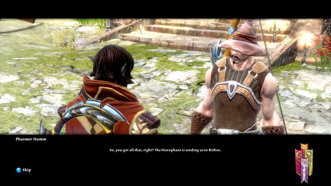 Throughout the mission you will be accompanied by a man named Phasmer Humm - Tywili Coast - p.2 | Side missions - Side missions - Kingdoms of Amalur: Reckoning Game Guide & Walkthrough