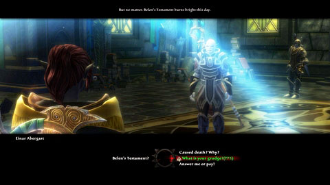 Together with a group of guards, head to the Abergast Residence, where the poisoner is M6(4) - Rathir - p.3 | Side missions - Side missions - Kingdoms of Amalur: Reckoning Game Guide & Walkthrough