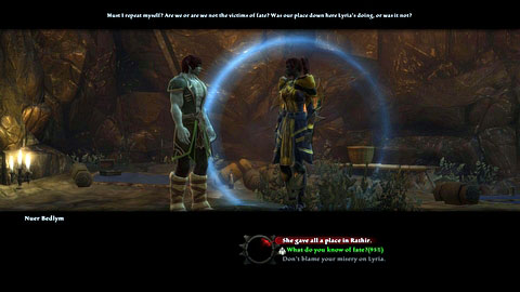 This time you need to head to the Lower Tunnels M6(13) and ridicule Nuer Bedlym, who publicly objects the orders teachings - Rathir - p.4 | Side missions - Side missions - Kingdoms of Amalur: Reckoning Game Guide & Walkthrough