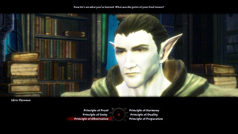 In order to gain more gold, you have to answer his question properly - Rathir - p.4 | Side missions - Side missions - Kingdoms of Amalur: Reckoning Game Guide & Walkthrough