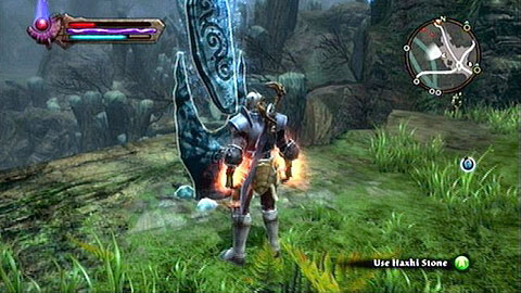 The stone can be found beside a big intersection in the north-east part of the location - Kingdoms of Amalur Reckoning: Haxhi, Dalentarth - Lorestones - Lorestones - Kingdoms of Amalur: Reckoning Game Guide & Walkthrough