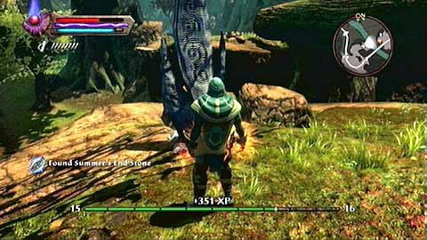 On the edge of the rock above the river - Kingdoms of Amalur Reckoning: Summers End, Dalentarth - Lorestones - Lorestones - Kingdoms of Amalur: Reckoning Game Guide & Walkthrough