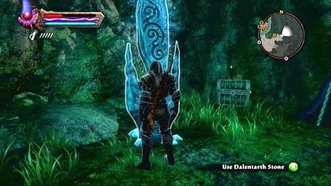 The recording has been left by the mountains in the northern part of the location - Kingdoms of Amalur Reckoning: Dalentarth - Lorestones - Lorestones - Kingdoms of Amalur: Reckoning Game Guide & Walkthrough