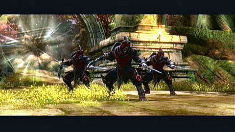 After the conversation, you will be attacked by a group of enemies - Kingdoms of Amalur Reckoning: Into the Light - Walkthrough - Walkthrough - Kingdoms of Amalur: Reckoning Game Guide & Walkthrough