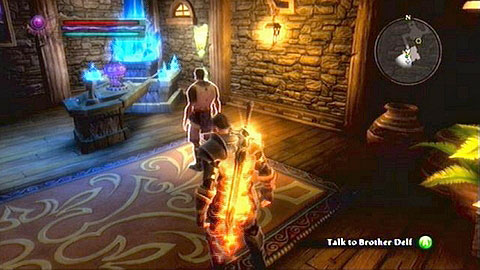 Head to the Reliquary and speak with Brother Delf - Kingdoms of Amalur Reckoning: Odarath I, p. 2 - Walkthrough - Side missions - Kingdoms of Amalur: Reckoning Game Guide & Walkthrough