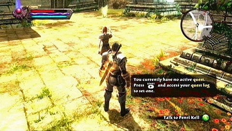 A woman named Penri Kell will ask you for help with a certain task - Kingdoms of Amalur Reckoning: Odarath II, p. 1 - Walkthrough - Side missions - Kingdoms of Amalur: Reckoning Game Guide & Walkthrough