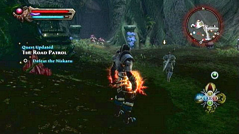 Kill the creature and afterwards speak with your companion - Kingdoms of Amalur Reckoning: Odarath II, p. 1 - Walkthrough - Side missions - Kingdoms of Amalur: Reckoning Game Guide & Walkthrough